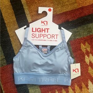 Kari Traa Light Blue Low-Impact Sports Bra